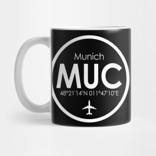 MUC, Munich Franz Josef Strauss Airport, Germany Mug